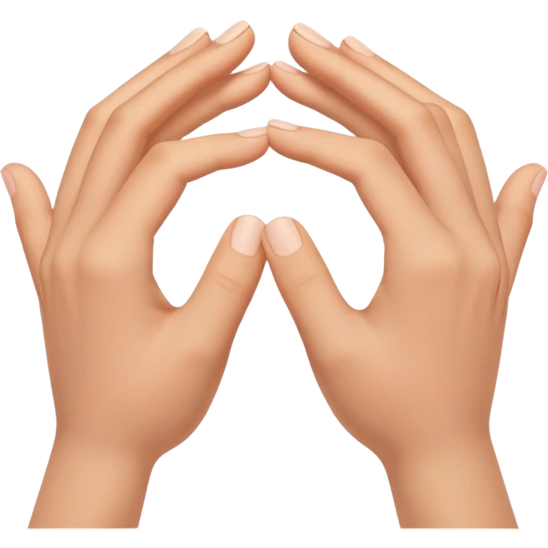 two hands reaching for each other emoji