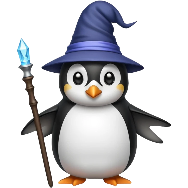 Penguin Wizard emoji