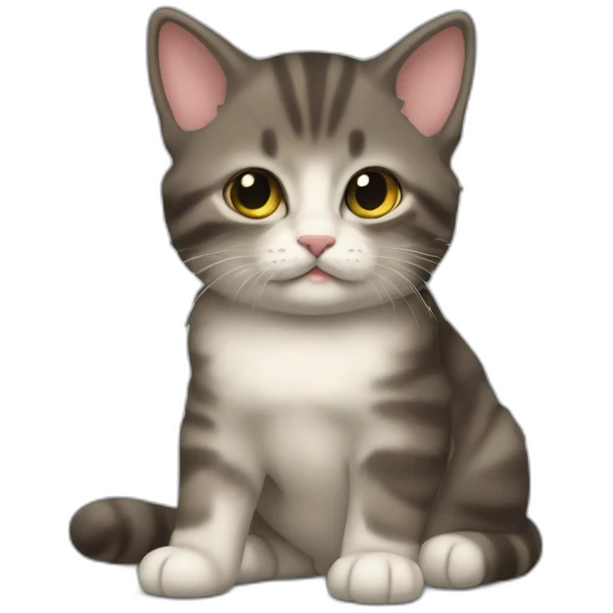 Chaton qui pleure emoji
