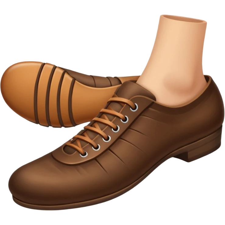 a foot with shoes emoji