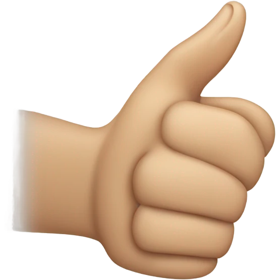 Thumbs up where someone sucks on the thumb emoji