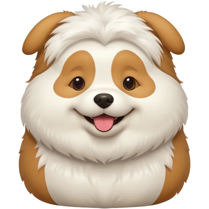 A fat dog emoji