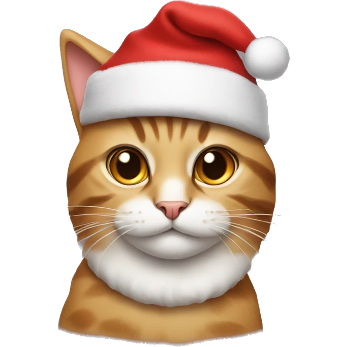 cat with santa hat emoji