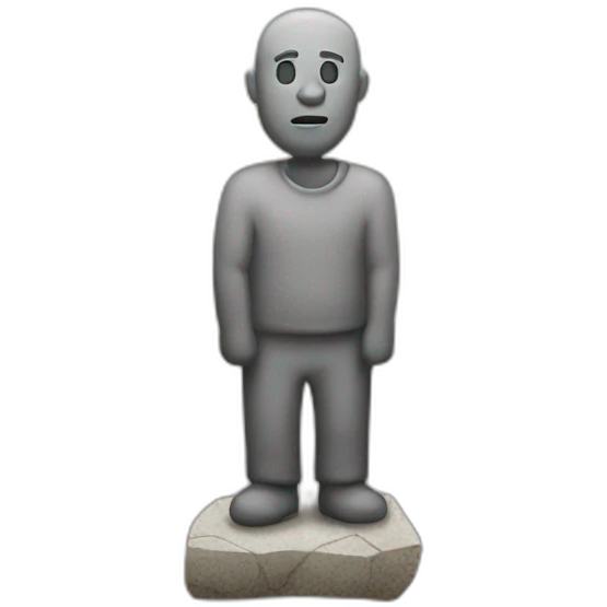 stone standing man emoji