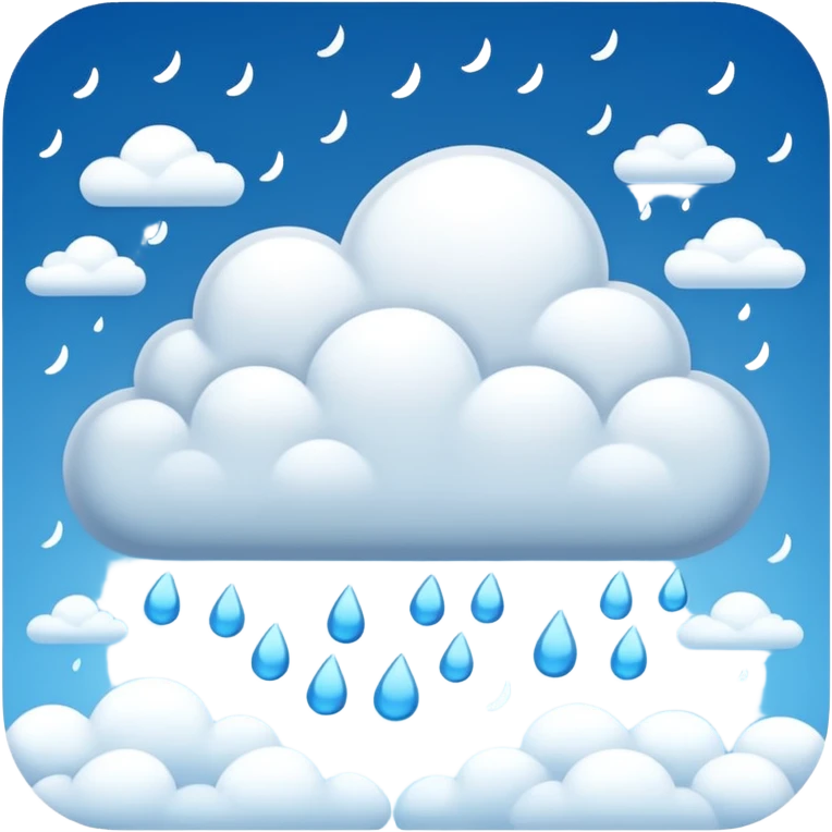 snowing clouds emoji