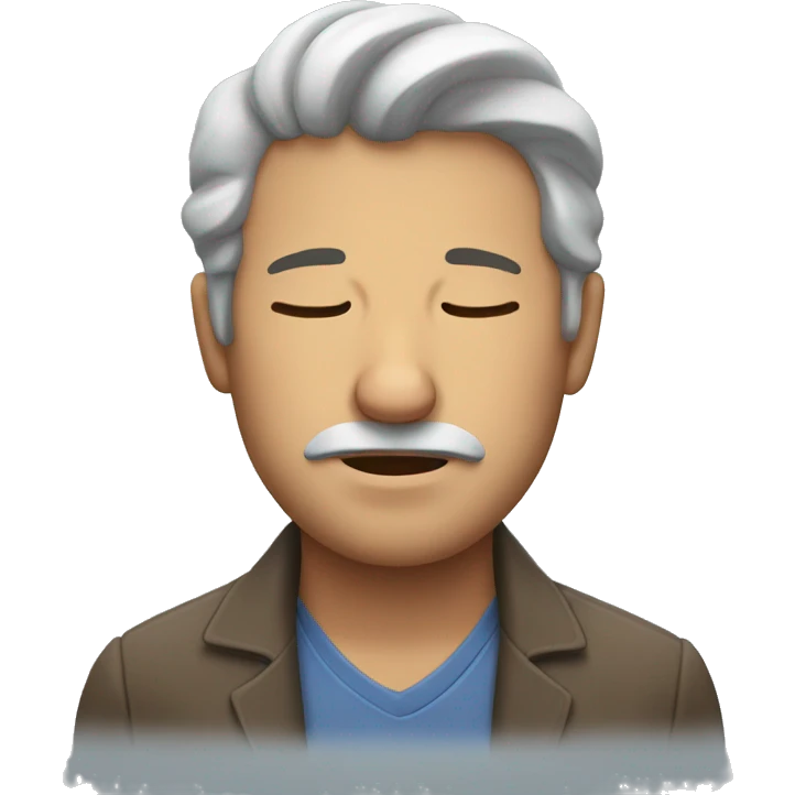 Man sleepy emoji