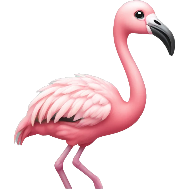 Baby flamingo emoji
