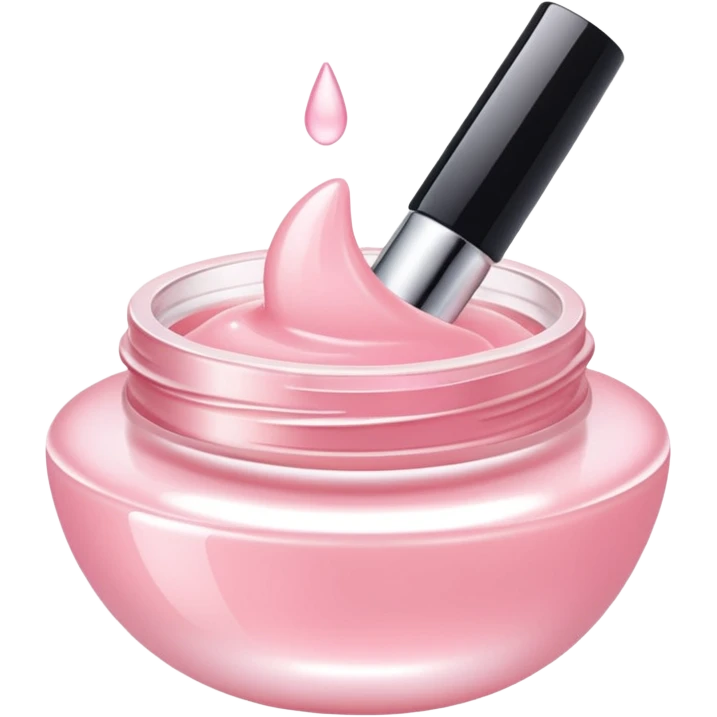 Aesthetic skincare light pink withot a face emoji