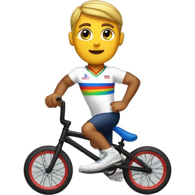 summer olympics bmx boy emoji