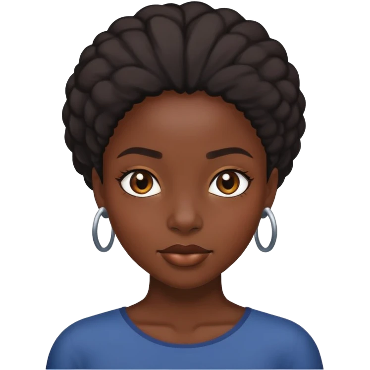 high black girl  emoji