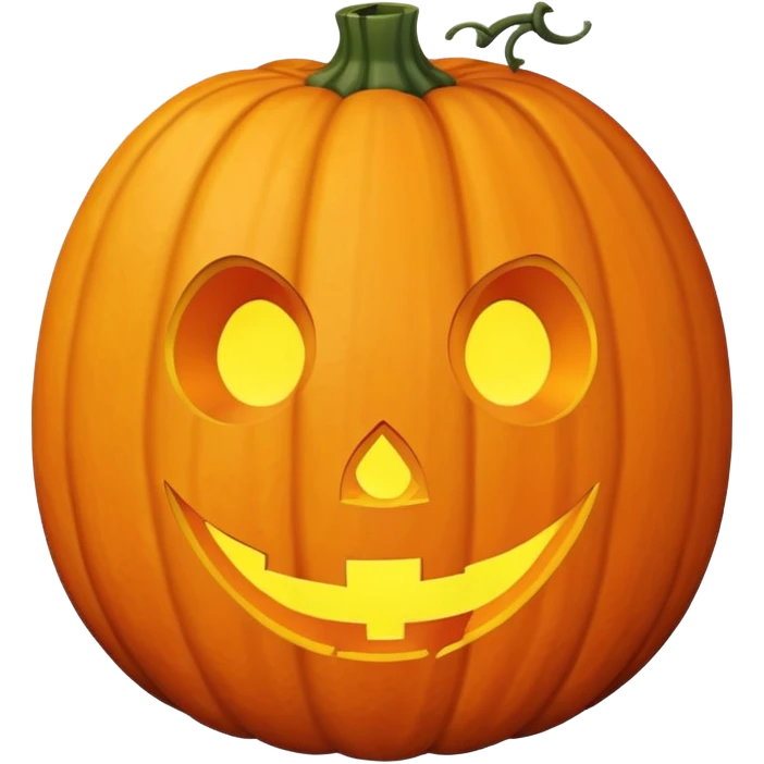realistic sweet pumpkin fruit, no face, no jack-o-lantern features emoji