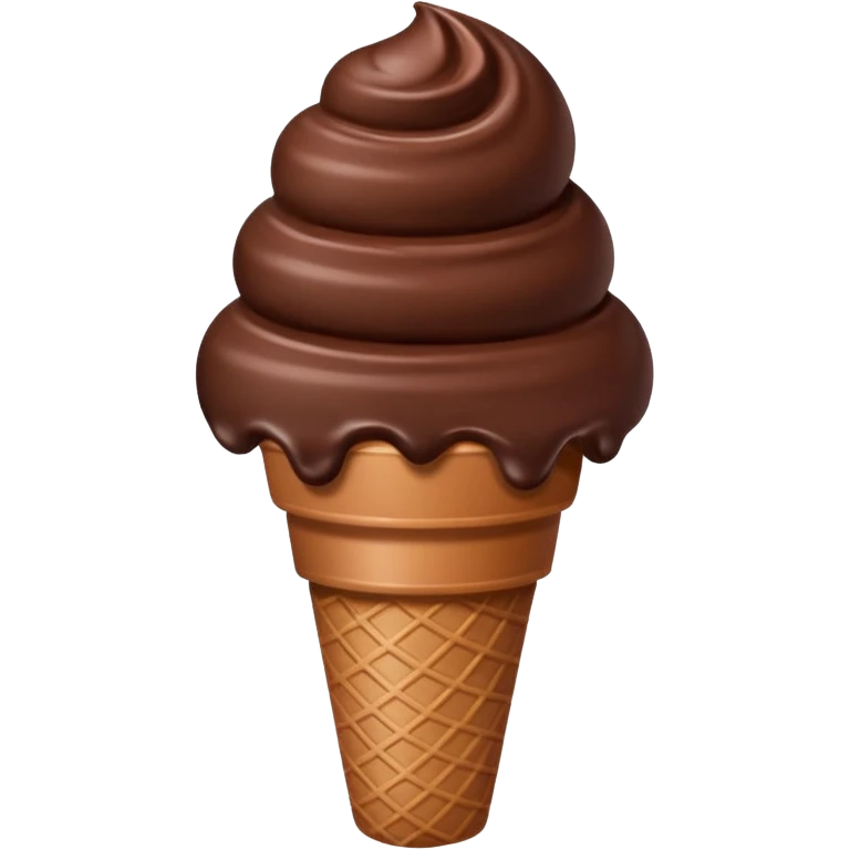 chocolate ice cream emoji