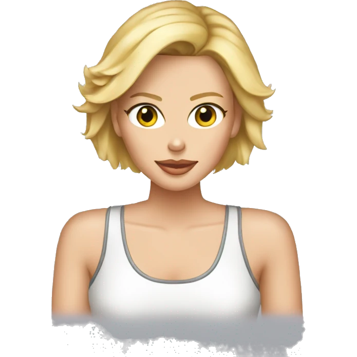 charlize theron wearing tank top emoji
