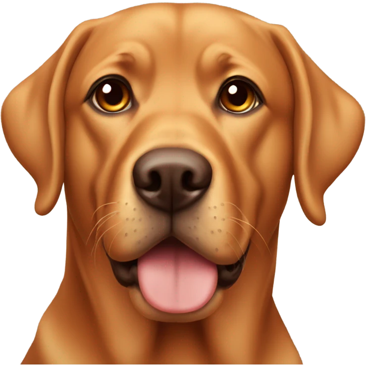 Golden red lab with brown eyes  emoji