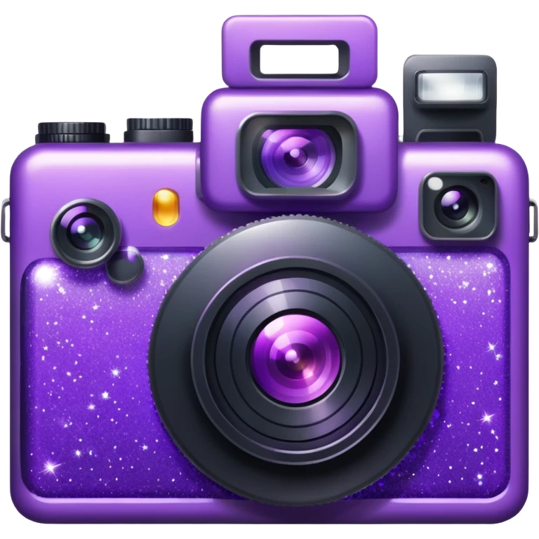 Glitter Camera Purple emoji