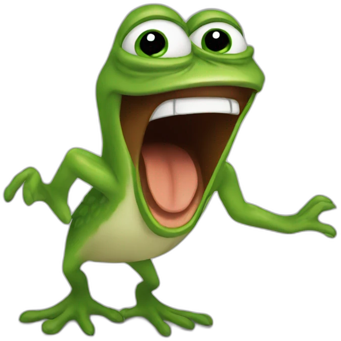 pepe screaming emoji