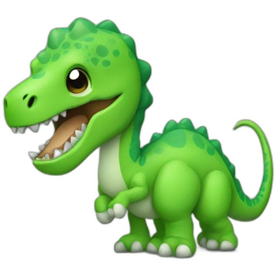 judgy Dinosaur green emoji