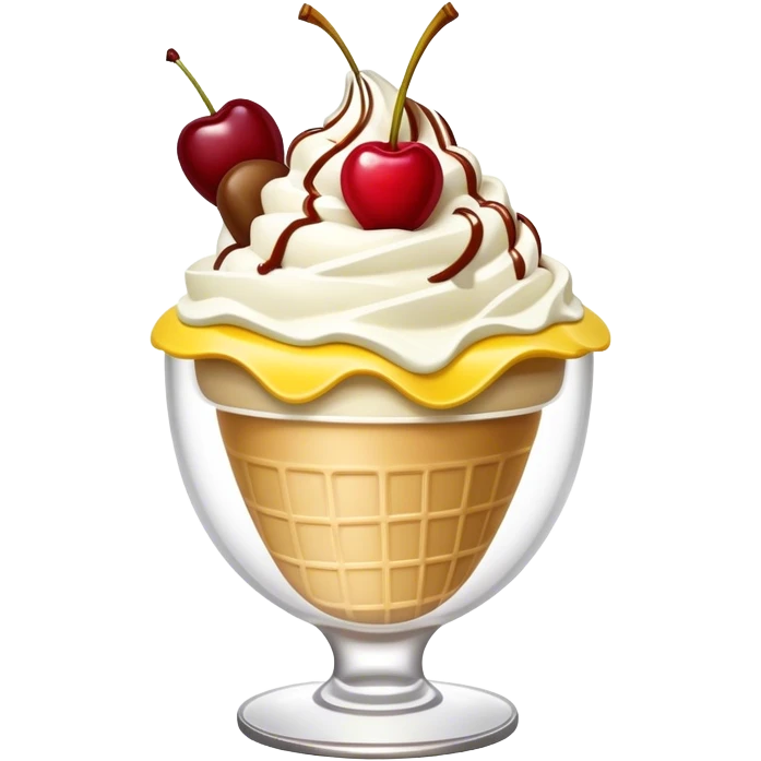 banana split ice cream sundae   emoji