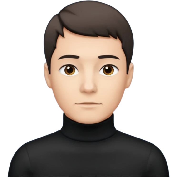 man in turtle neck emoji