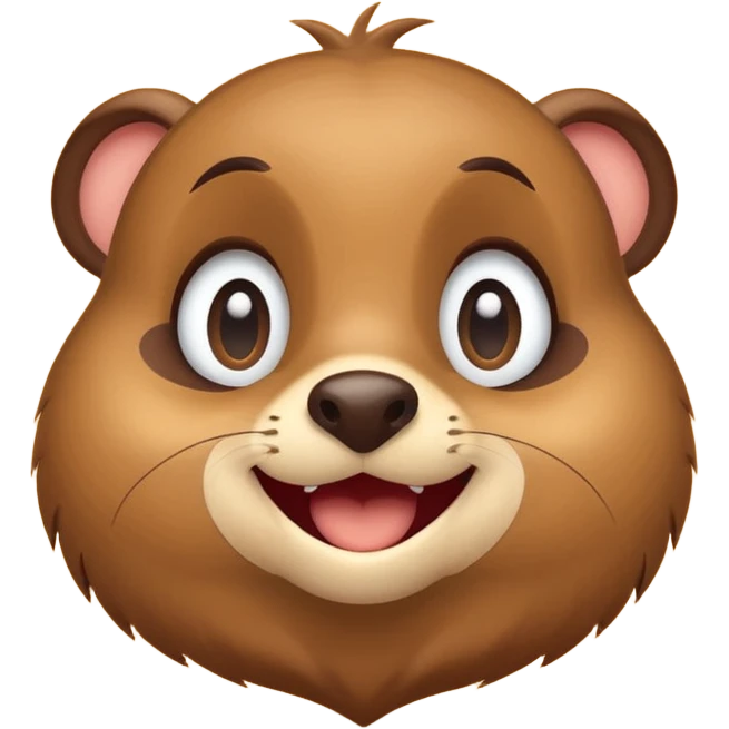 logo with a happy Go gopher, minimal, clear emotion, cartoon style emoji