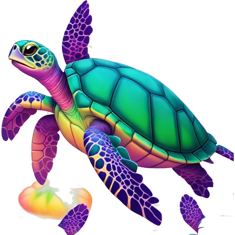 Lisa frank sea turtle  emoji