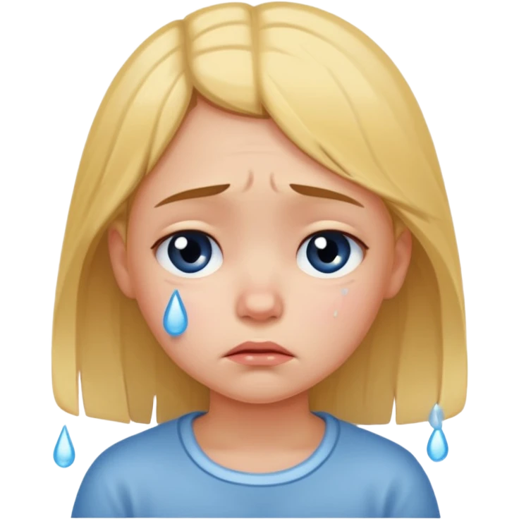 сгенерируй грустную маленькую девушку emoji
