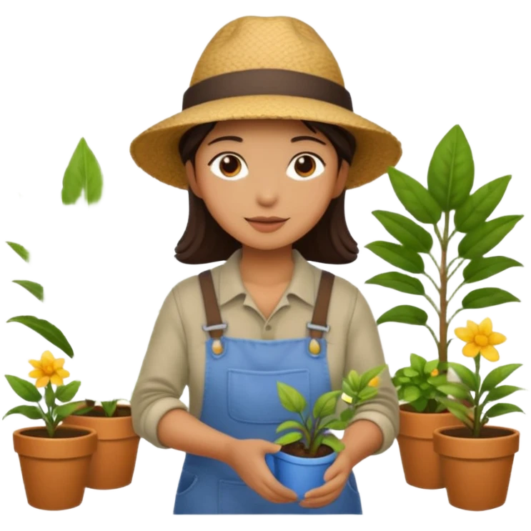 ทำสวน emoji