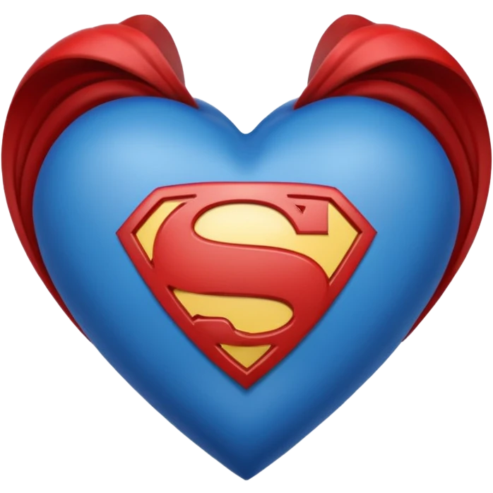 heart superman emoji
