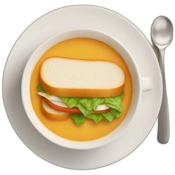 soup sandwich emoji