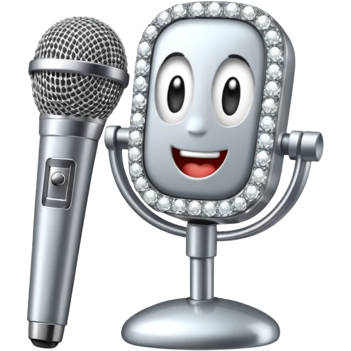 I want these emojis 💎🎤 in one frame with the number 17 I don't want a girl or boy in the pictures. emoji