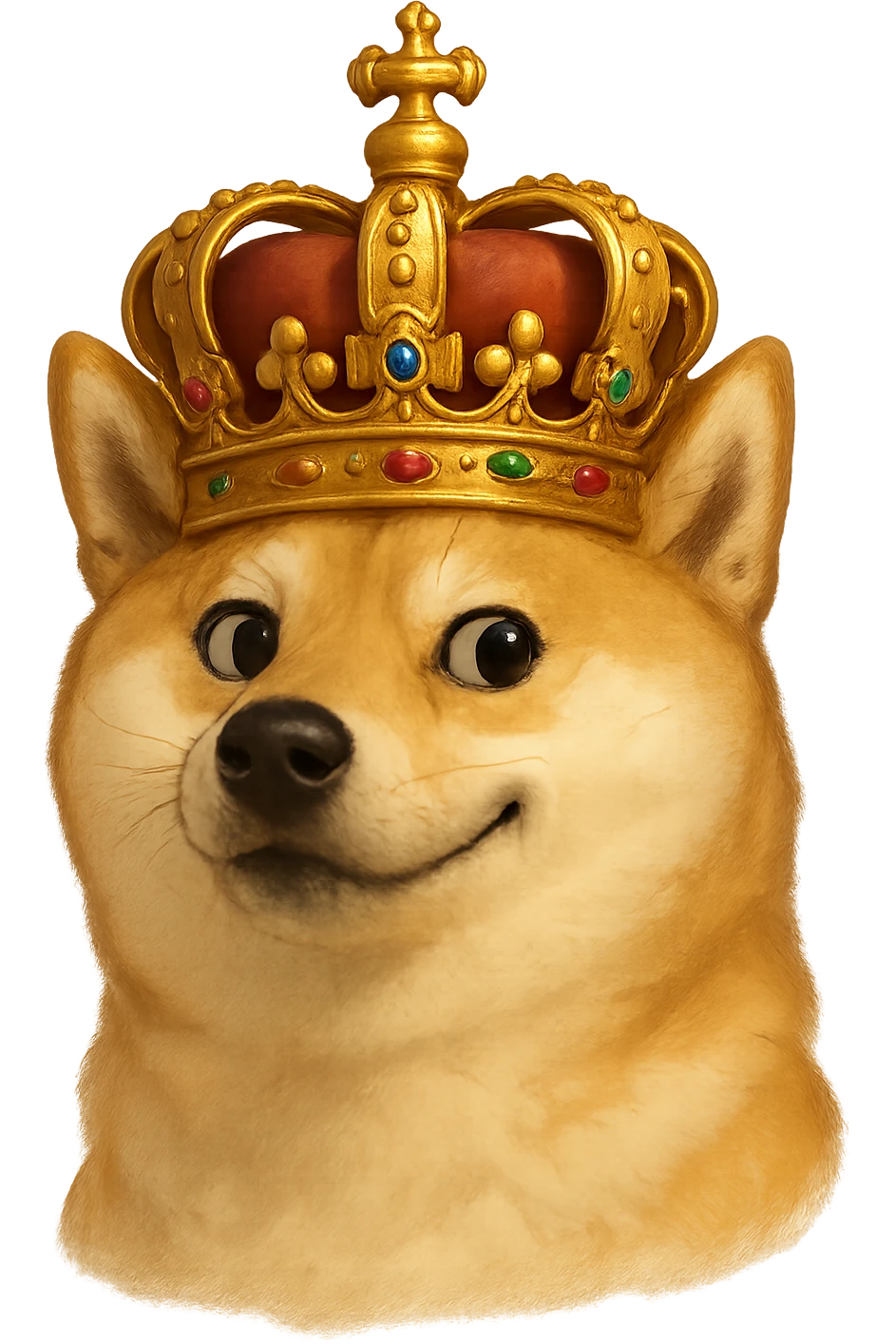 doge with a crown emoji