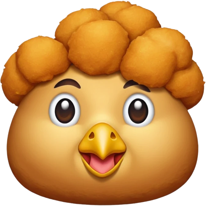 Make an emoji of a chicken nugget emoji