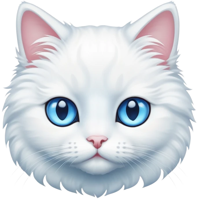 Weiße Katze  emoji