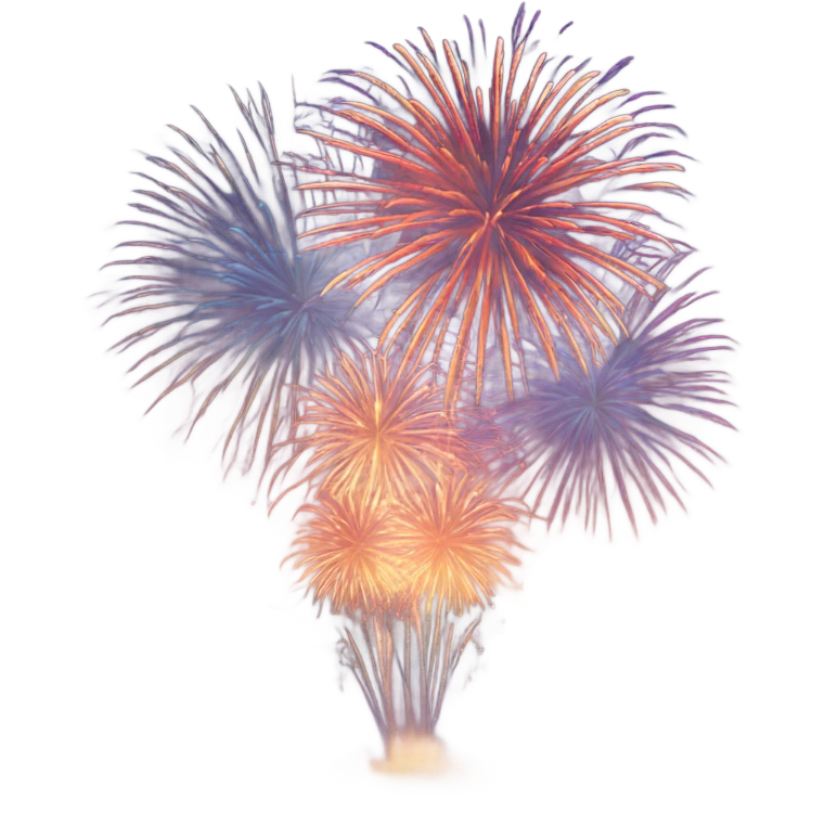 Happy new year’s fireworks  emoji