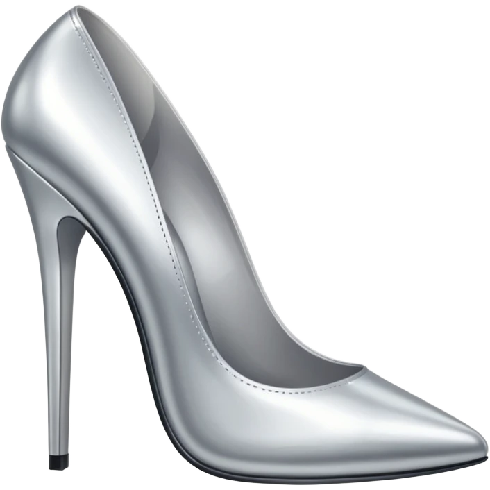 tacones plateadas emoji