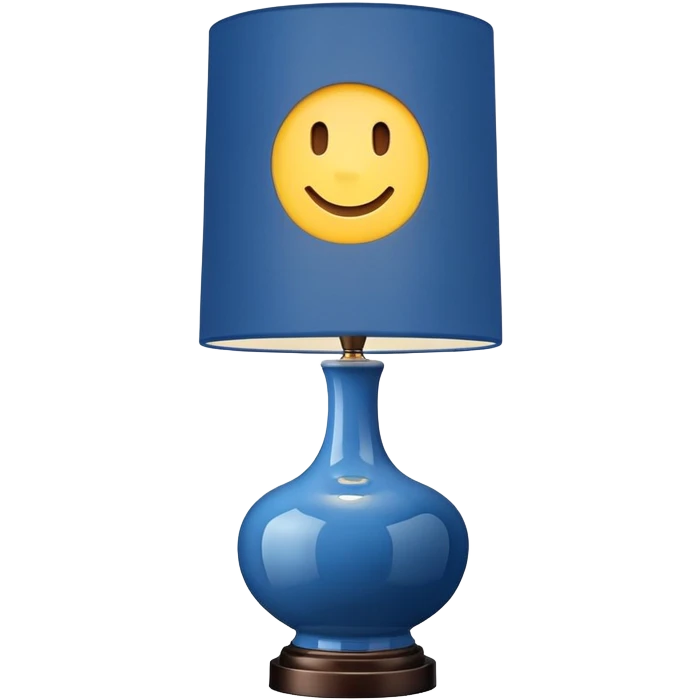 blue table lamp  emoji