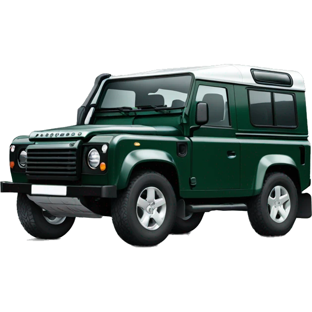 landrover defender 90 dark green emoji