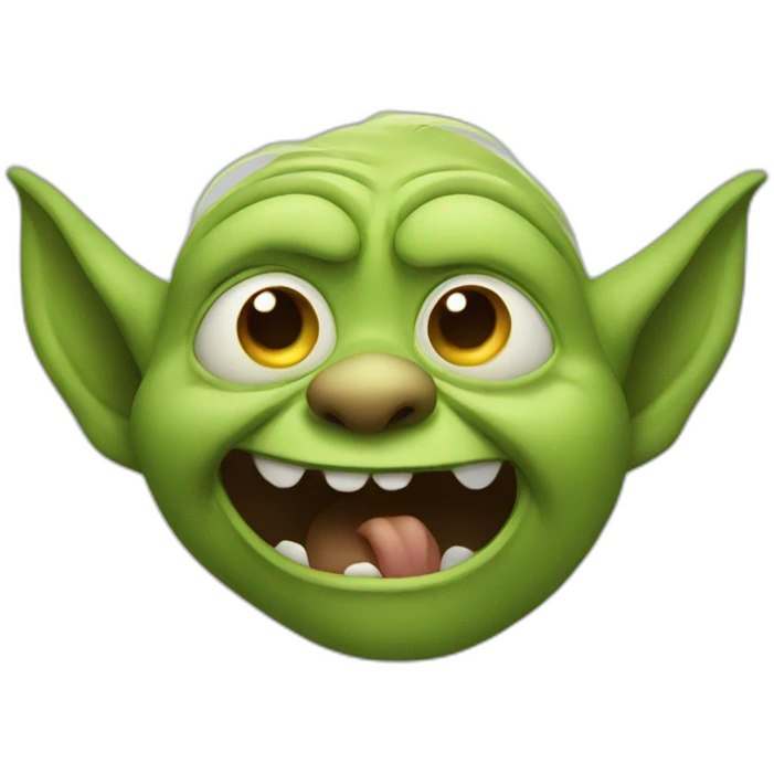 happy crying goblin emoji