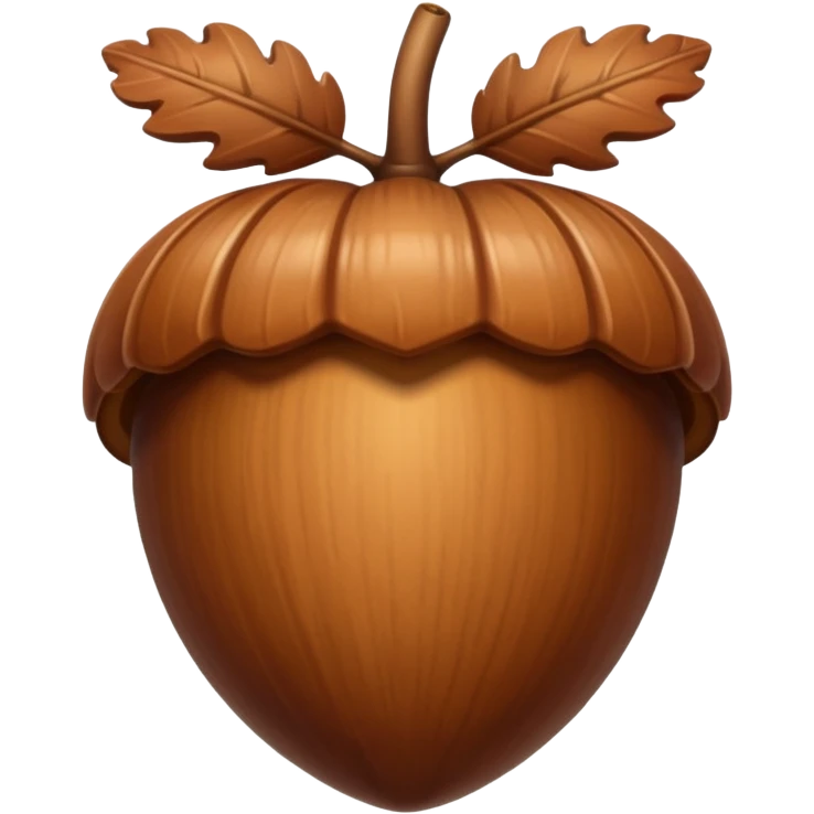 acorn emoji without human face emoji