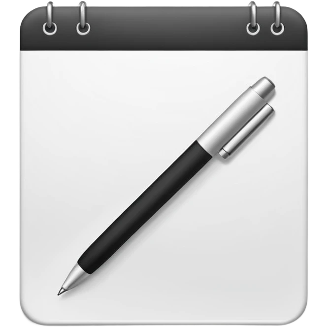 white stationery emoji