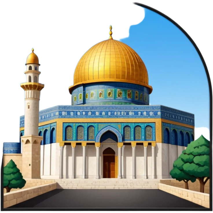 Dome of the rock, Palestine emoji