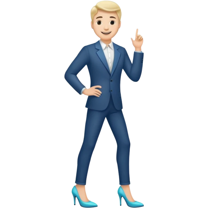 misterr with high heels emoji