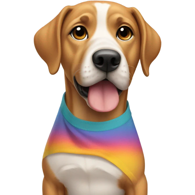 Dog wearing a tank tops  emoji