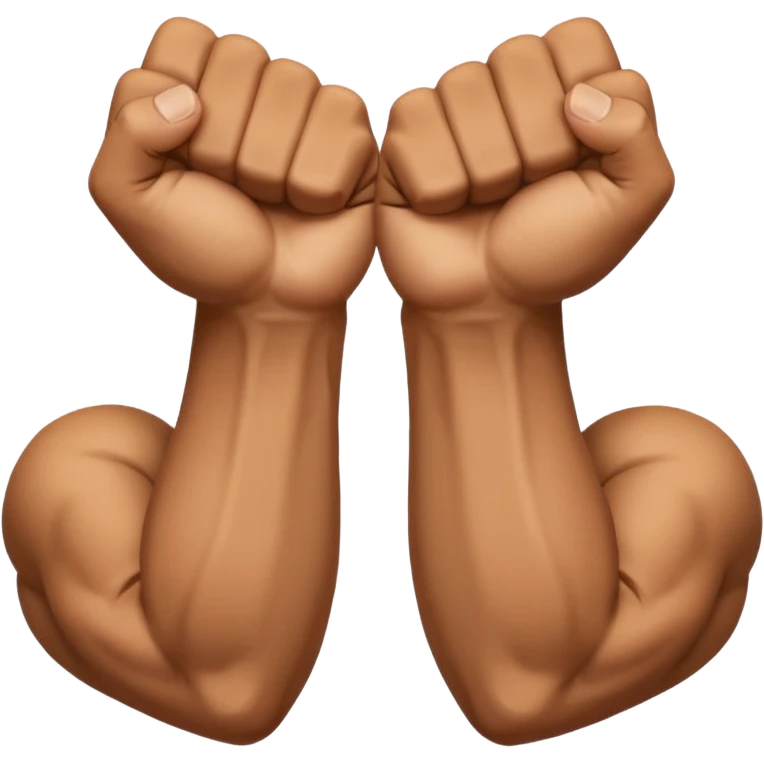 Left and Right fist from the top Perspektive with the Arms crossed over at the wrists  emoji