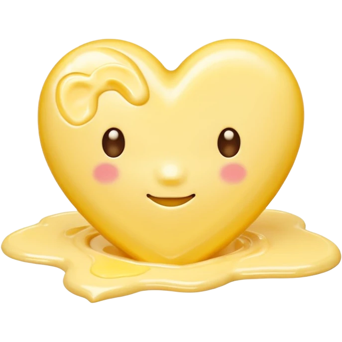 butter with large yellow heart emoji