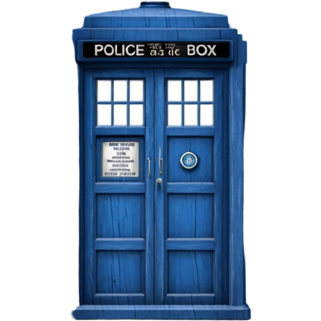 TARDIS from the doctor who tv show emoji