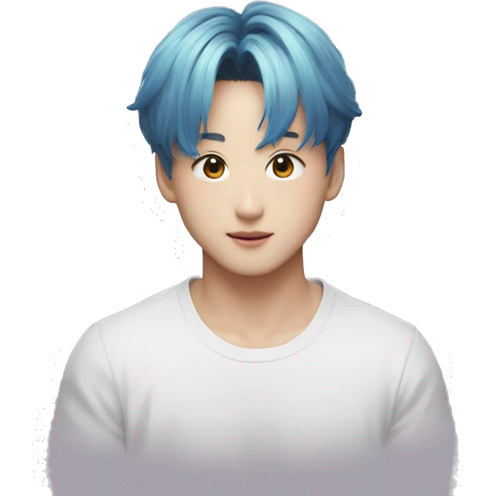 Jeon Jungkook from the music video DNa of BTS emoji