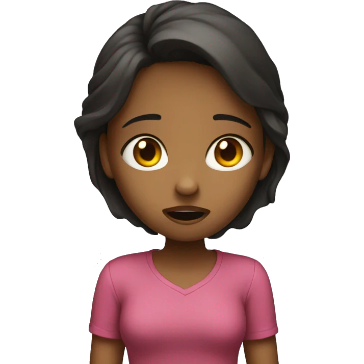 girl shock emoji