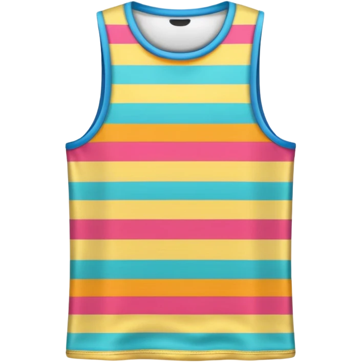 colorful patterned sleeveless t-shirt emoji