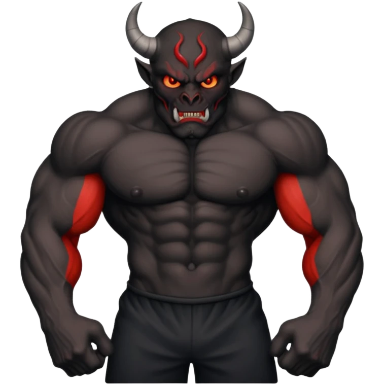 Black demon emoji